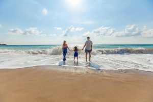 Free Entertainment - Walk on the Beach with your Family