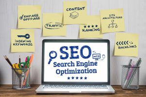 Search Engine Optimization Tips on Sticky Notes
