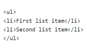 HTML Show to Show Unordered List With Bullet Points