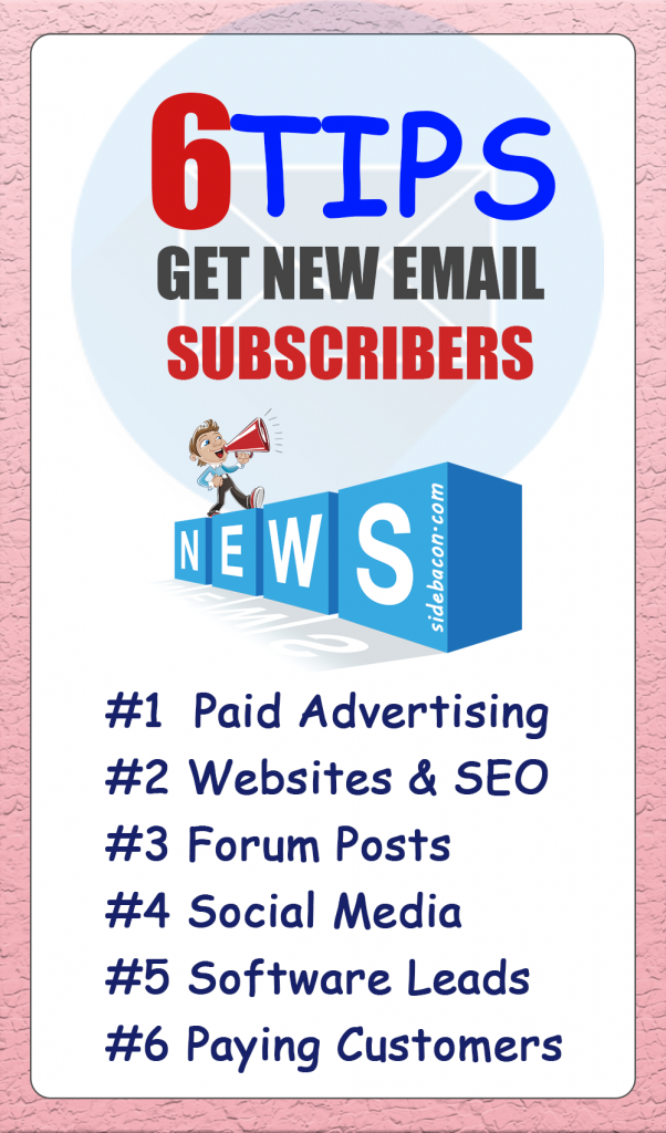 6 Tips to Get New Email Subscribers