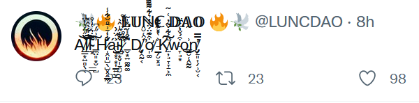 All Hail Do Kwon Tweet