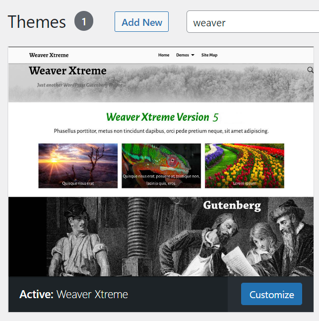 Weaver Xtreme WP Theme