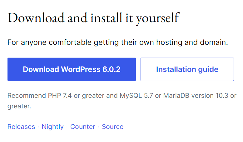 Download WordPress Version 6.0.2