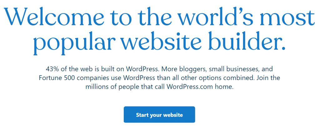WordPress.com Free Website Builder